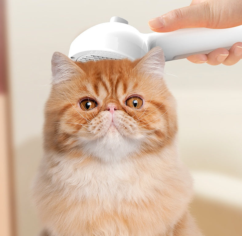 Pet Comb Self-Cleaning Hair Remover Brush with Mist