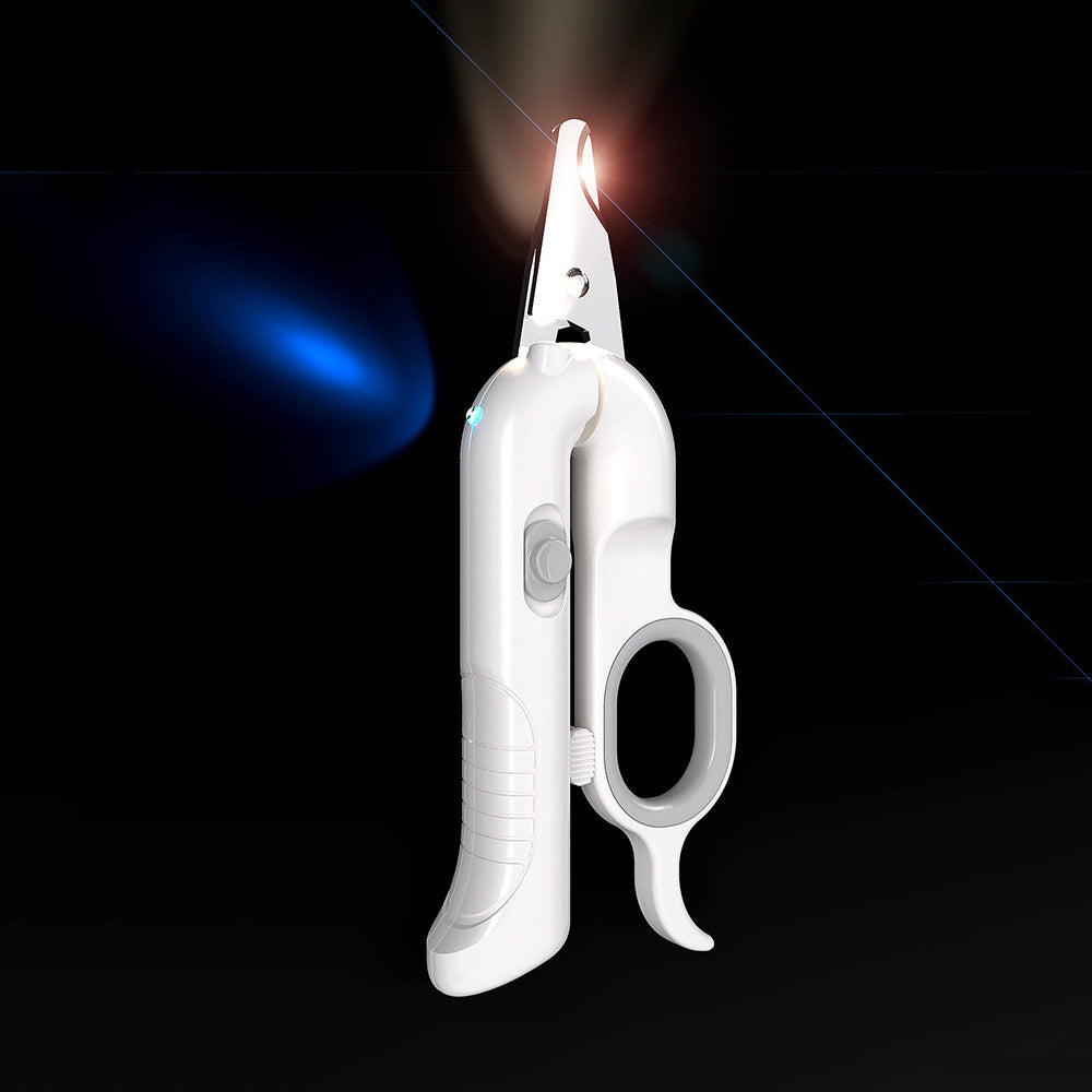 USB Rechargeable Pet Grooming Clippers with Light for Safe Trimming