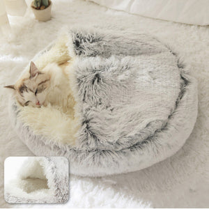 Plush Shell Pet Nest for Cats & Dogs