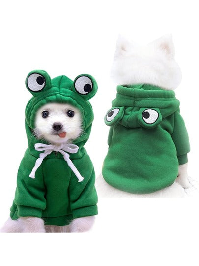 Soft Warm Pet Hoodie for Halloween & Autumn Cosplay