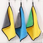 Two-color Dual-sided Microfiber Car Wash Towel