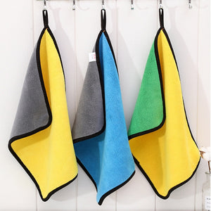 Two-color Dual-sided Microfiber Car Wash Towel