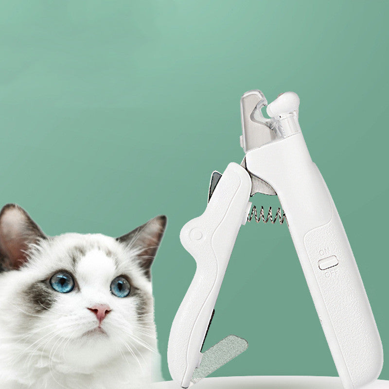 Pet Nail Clippers with LED Light – Safe Nail Trimmer for Dogs & Cats