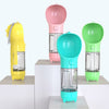 Pet Multi-functional Water Bottle with Waste Shovel & Food Box