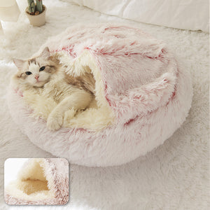 Plush Shell Pet Nest for Cats & Dogs