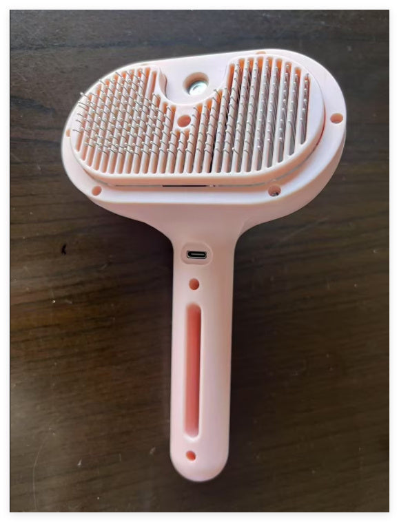 Pet Comb Self-Cleaning Hair Remover Brush with Mist