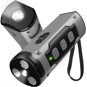 Dog Drive 3-Head Ultrasonic Bark Deterrent – Anti-Bark Device with LED Flashlight