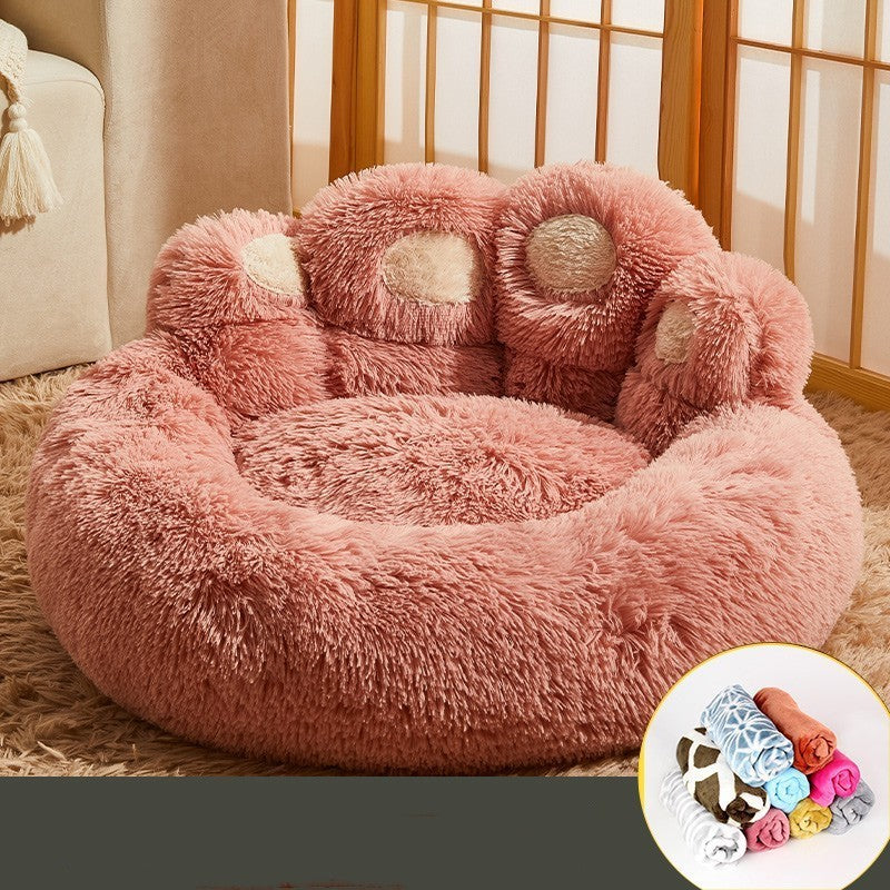 Warm Fleece Dog Sofa Bed