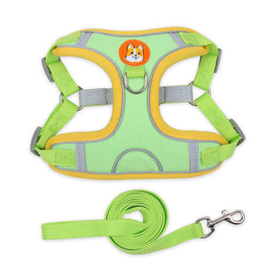 Reflective Dog & Cat Harness with Leash