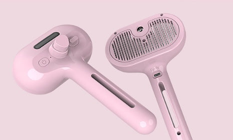 Pet Comb Self-Cleaning Hair Remover Brush with Mist